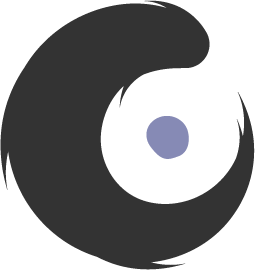 Logo Re:work, représentant un Ensō numérique symbolisant le changement, le mouvement, tiré du bouddhisme zen.
